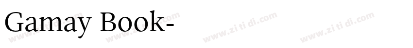 Gamay Book字体转换